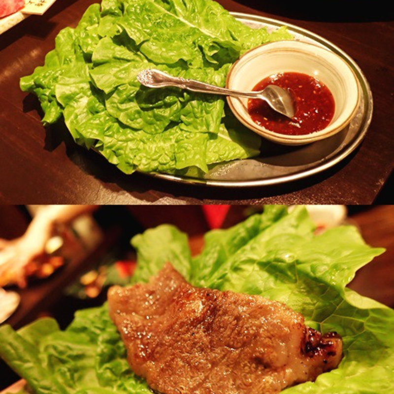 季節のサンチュ(肉ばんざい )