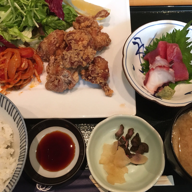 鶏唐揚げ定食(日本海 庄や 津田沼パルコ店)