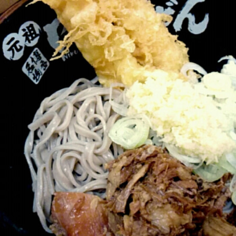 肉天そば(肉肉うどん すすきの店)