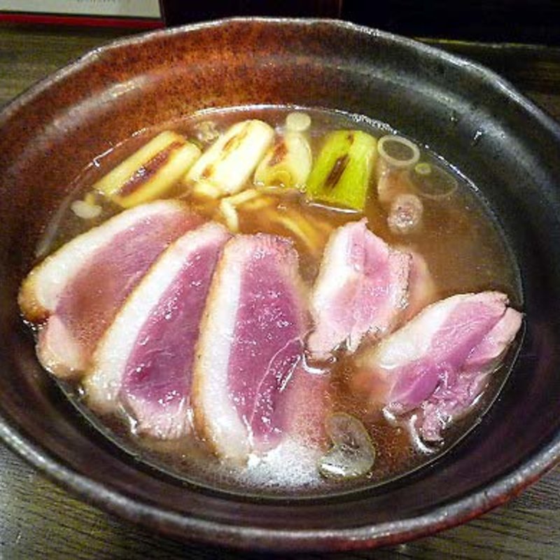 鴨スープのしょうゆらーめん(自己流ラーメン綿麺 （わためん）)