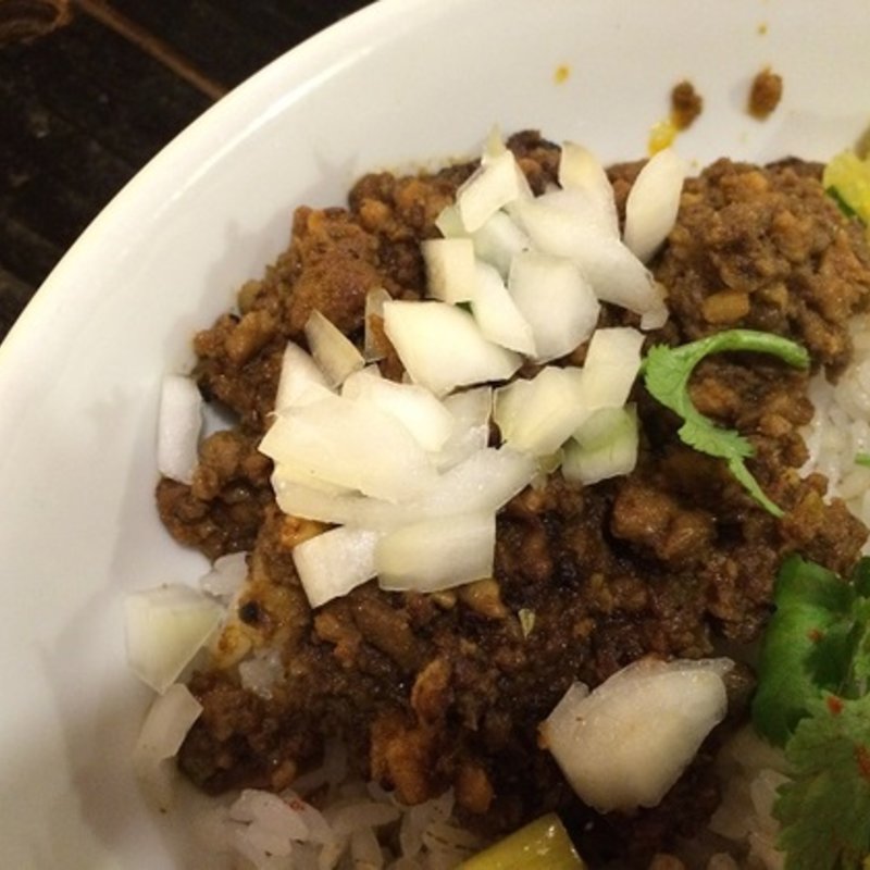 荒挽きマトンと鶏のキーマカレー(般゜若大阪福島店 （PANNYA CAFE CURRY）)