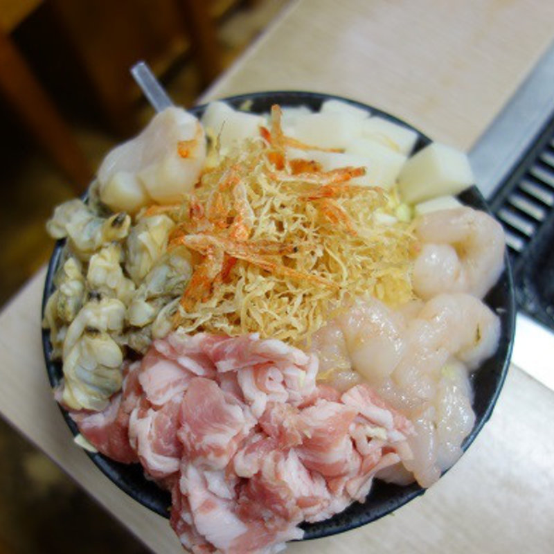 花菱もんじゃ（ホタテ ・ 餅 ・ 生えび ・ 豚 ・ あさり ）(花菱 )