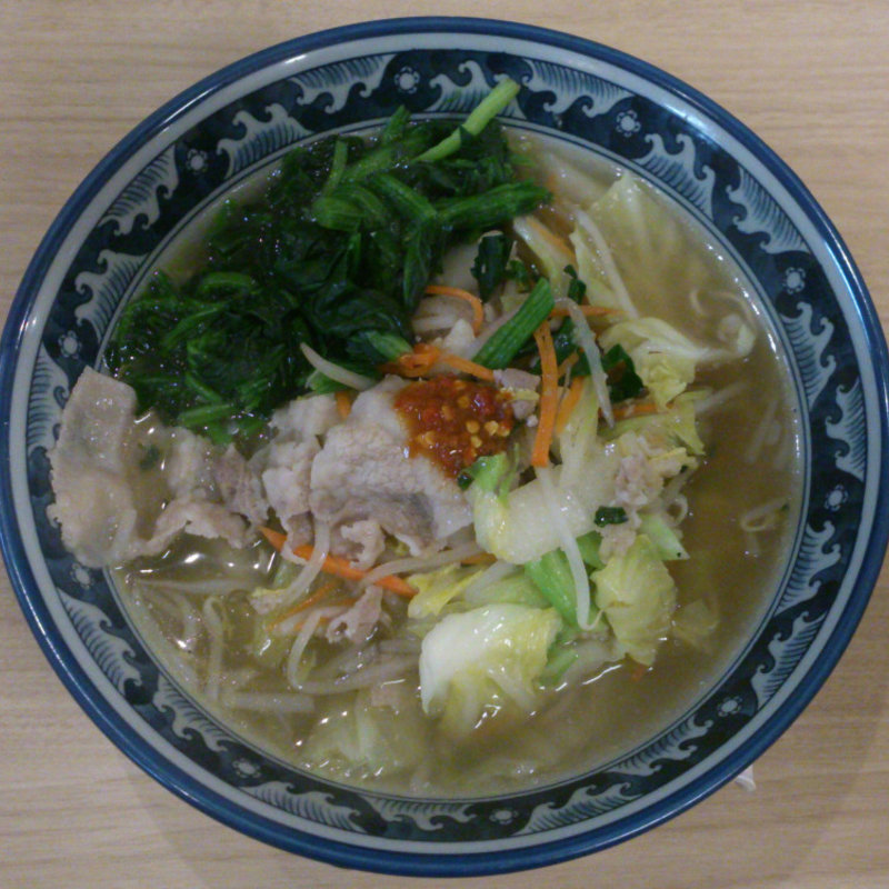 半チャーハンセット+野菜増し+ホウレンソウ(名古屋タンメン 若葉)