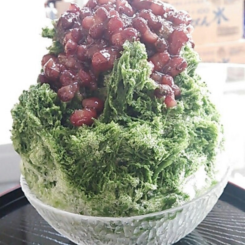 特製希小糖抹茶かき氷+小豆(茶の木村園 )