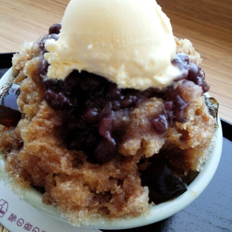 かき氷（黒蜜きなこ）(茶寮都路里 大丸東京店 （さりょうつじり）)