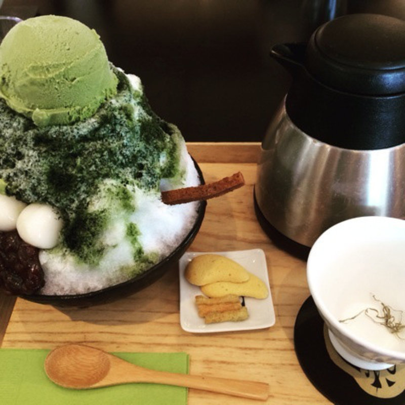 宇治金時カキ氷(茶庭 然花抄院)