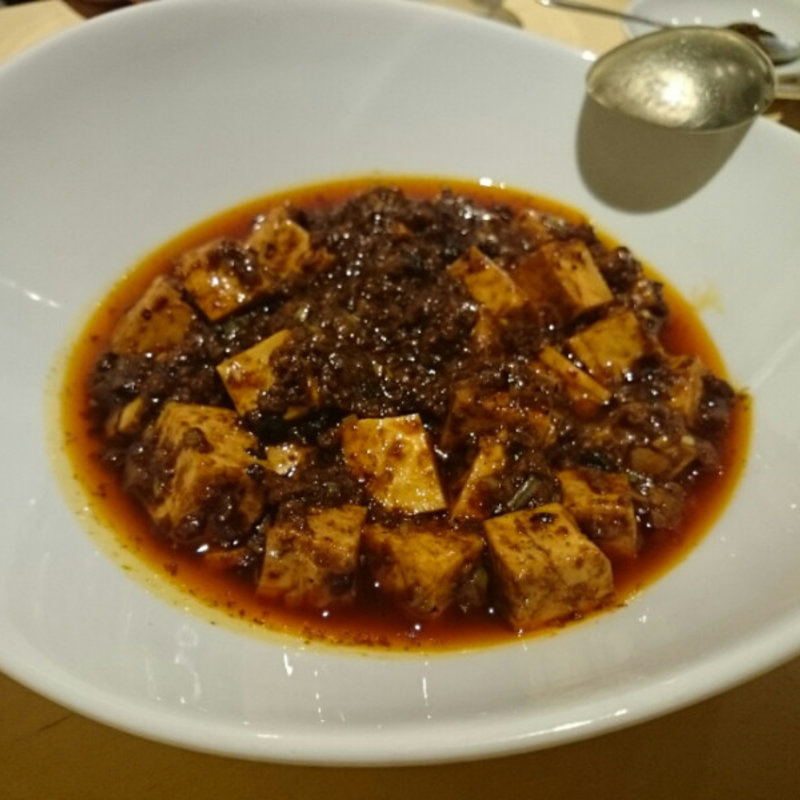 ホタテの燻製と函館産ホワイトアスパラの白和え(茶月斎)