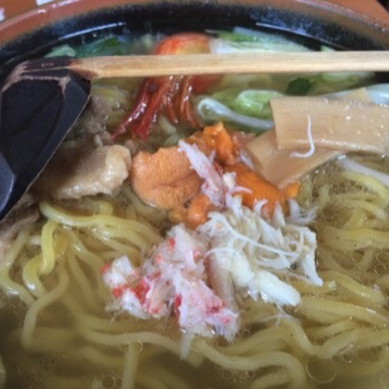 塩味ウニ入り湯麺(荒磯料理 くまのや )