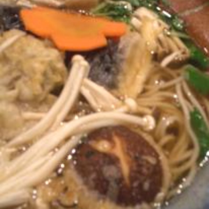 秋茄子と木の子のそばと小柱御飯(華元)