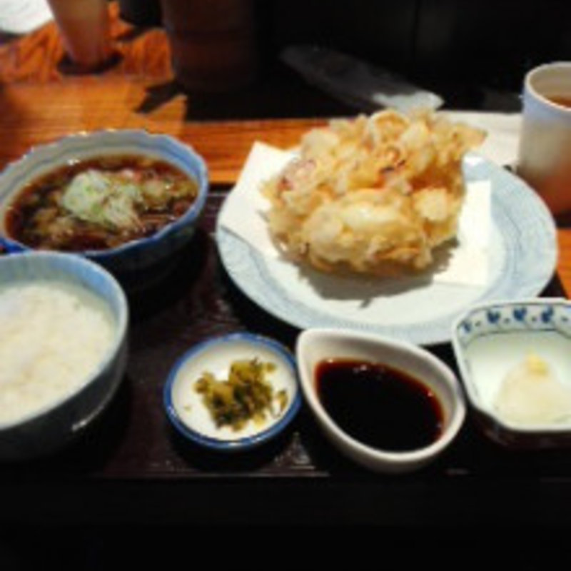 特大かき揚げ定食(葱屋平吉 名古屋長者町店)