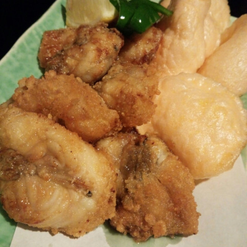 唐揚げとえびせん(蒲田 ふぐ一郎 )