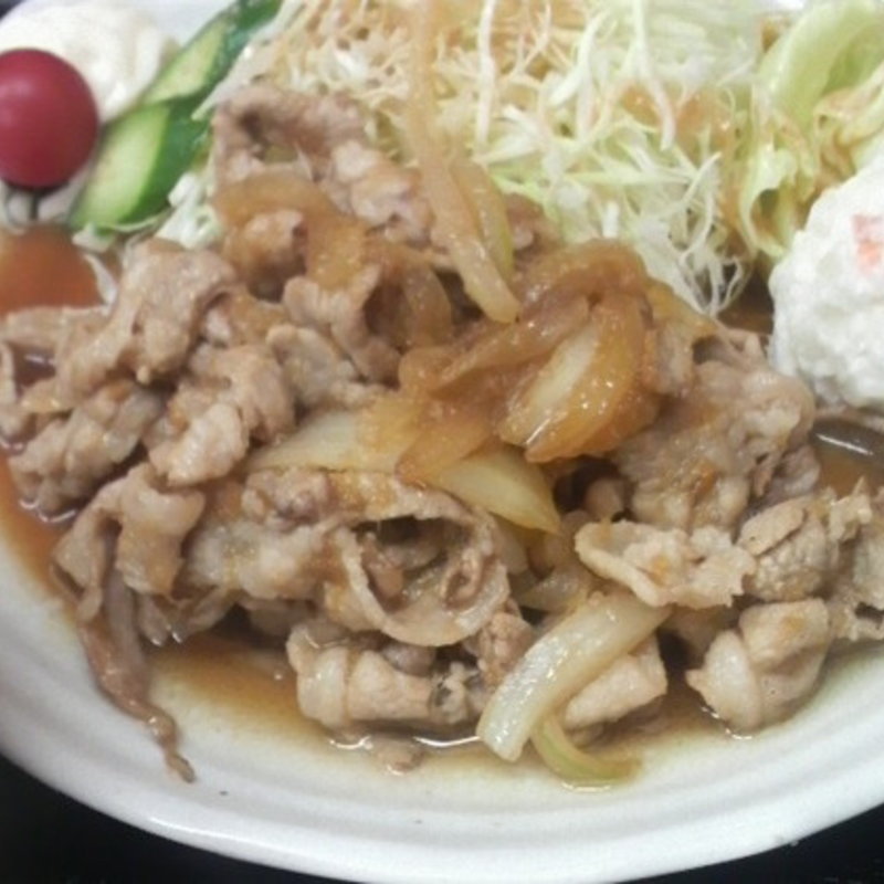 焼き肉定食（しょうが味）(蓮 （ＲＥＮ）)