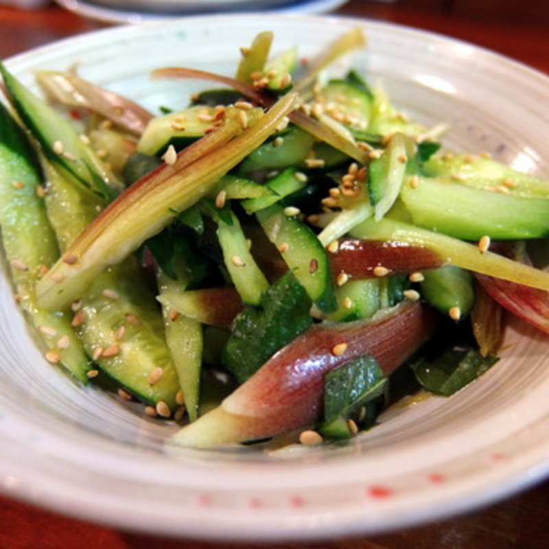 みょうがきゅうり和え(蓮ちゃん)