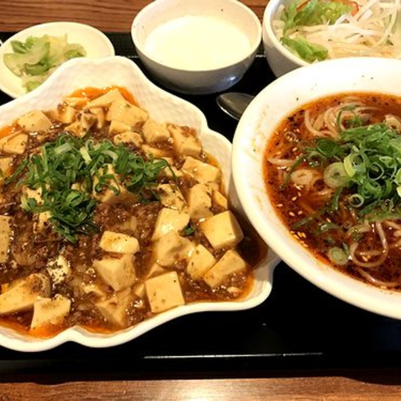 蓮双庭 脇屋流 麻婆豆腐丼セット(蓮双庭)