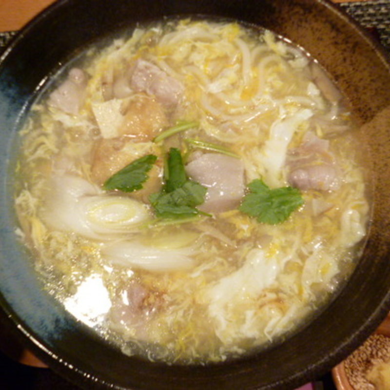 名物 肉卵とじのおうどん(蓮池うどん )