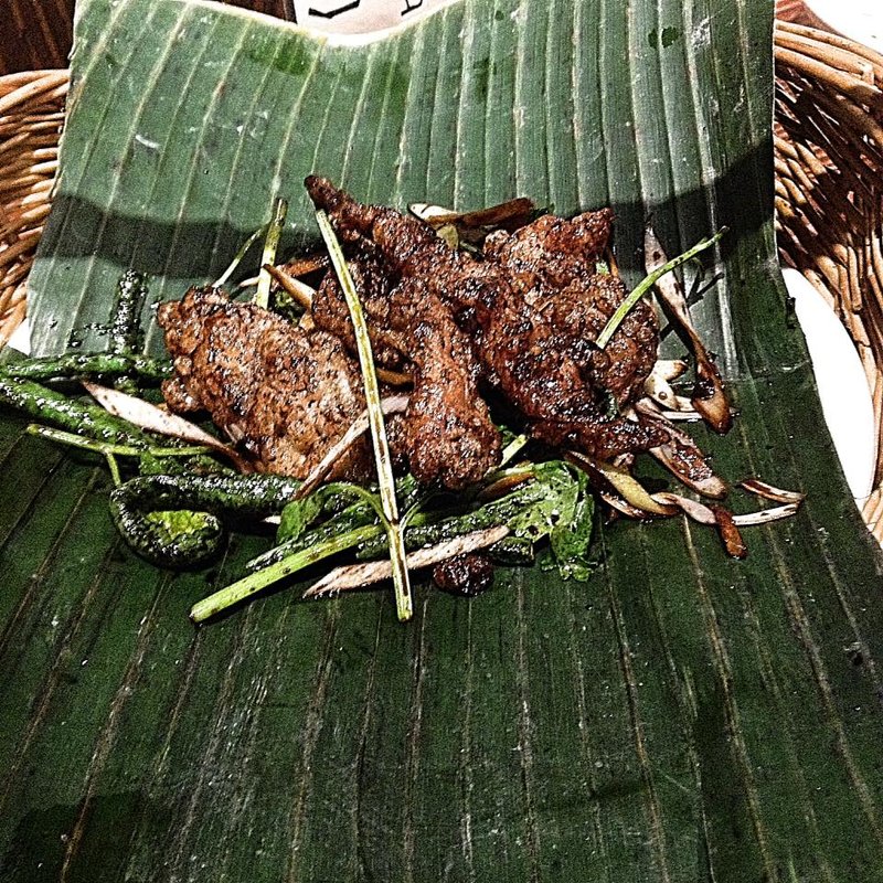 鶏せせり香菜強火炒め(蓮香)