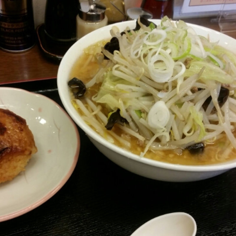 味噌のこってり野菜増し＋味噌チーズ焼おにぎり(蔵亭  )