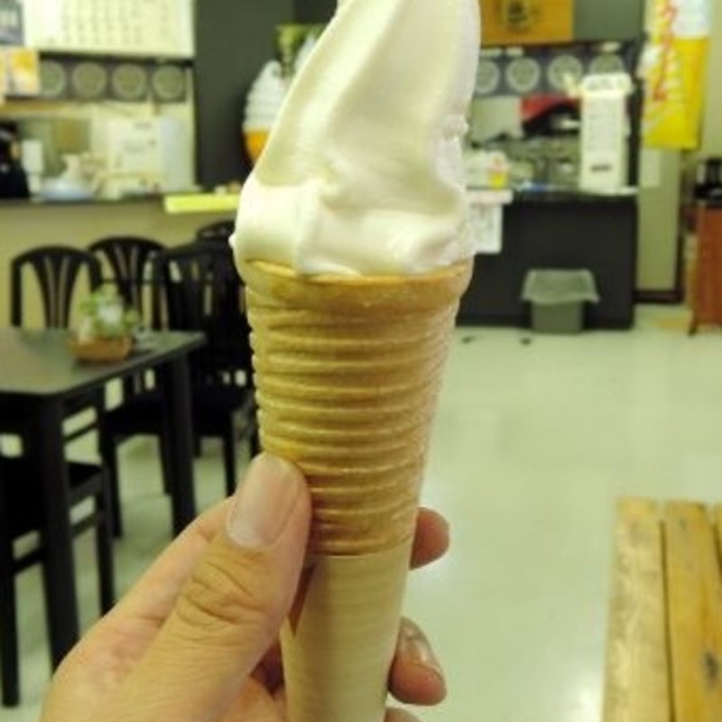 蔵元吟醸ソフトクリーム（ミニ）(蔵元お食事処 （笹一酒造　酒遊館）)