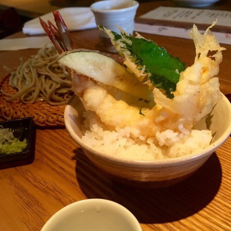 えび天丼（ミニ丼）(蕎麦　一 )