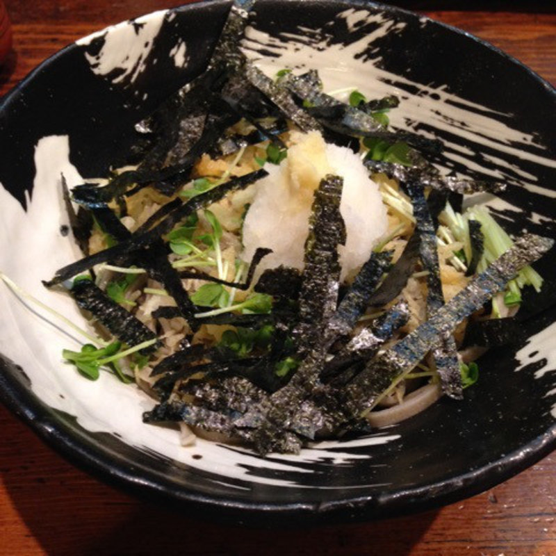 磯ぶっかけおろし(蕎麦・天婦羅 やす竹)