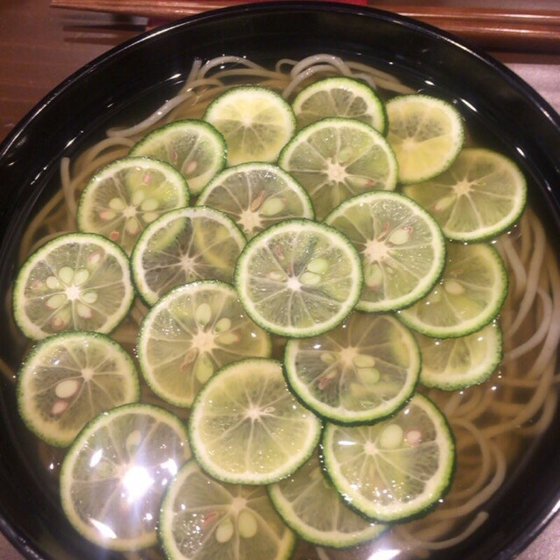 すだち冷かけ(蕎麦 おざき)