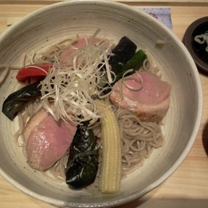 冷し鴨茄子そば(蕎麦きり みよた )