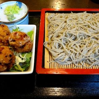 ミニザンギ丼とお蕎麦(蕎麦居酒屋　寿庵)