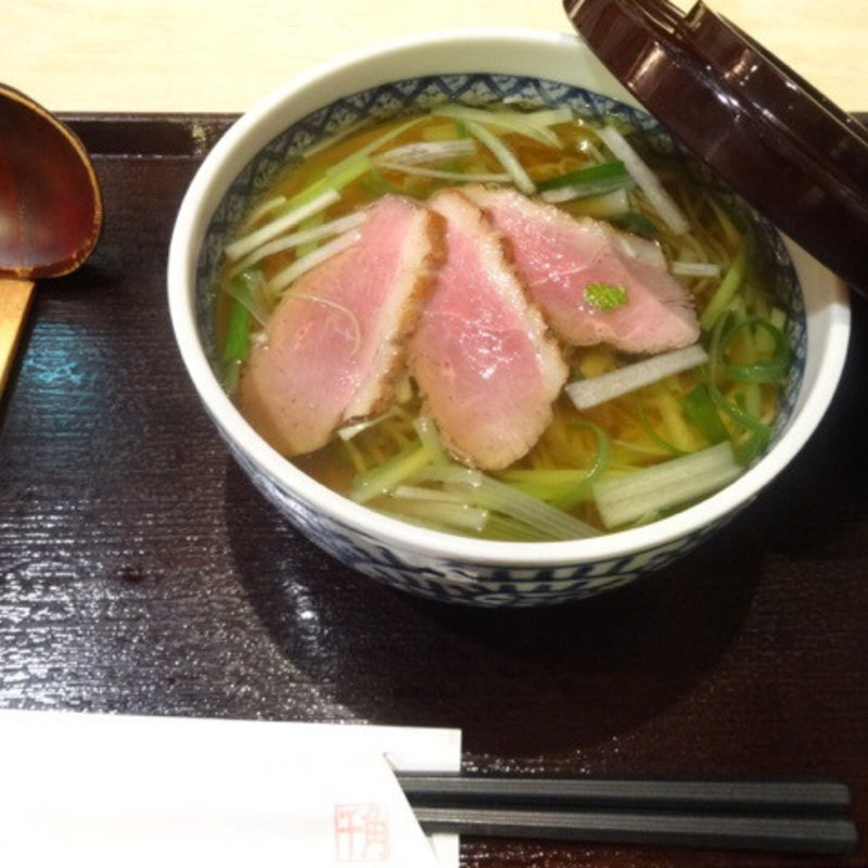 鴨南蛮そば(蕎麦流々 千角 （せんかく）)