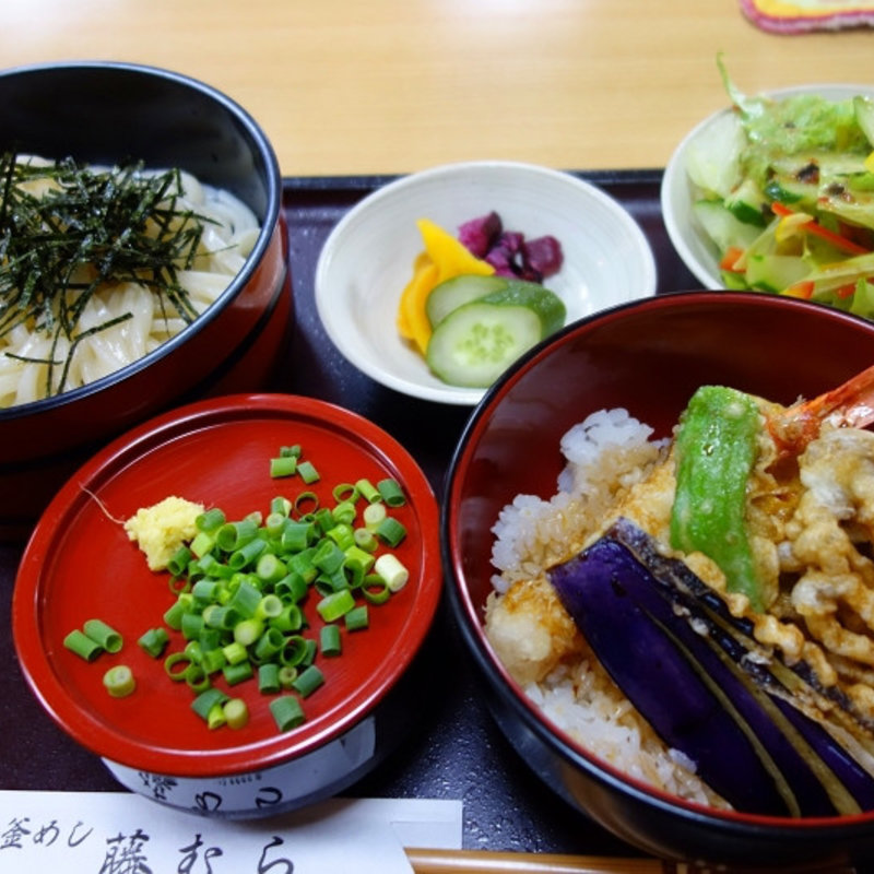 天丼とうどんのセット(藤むら )