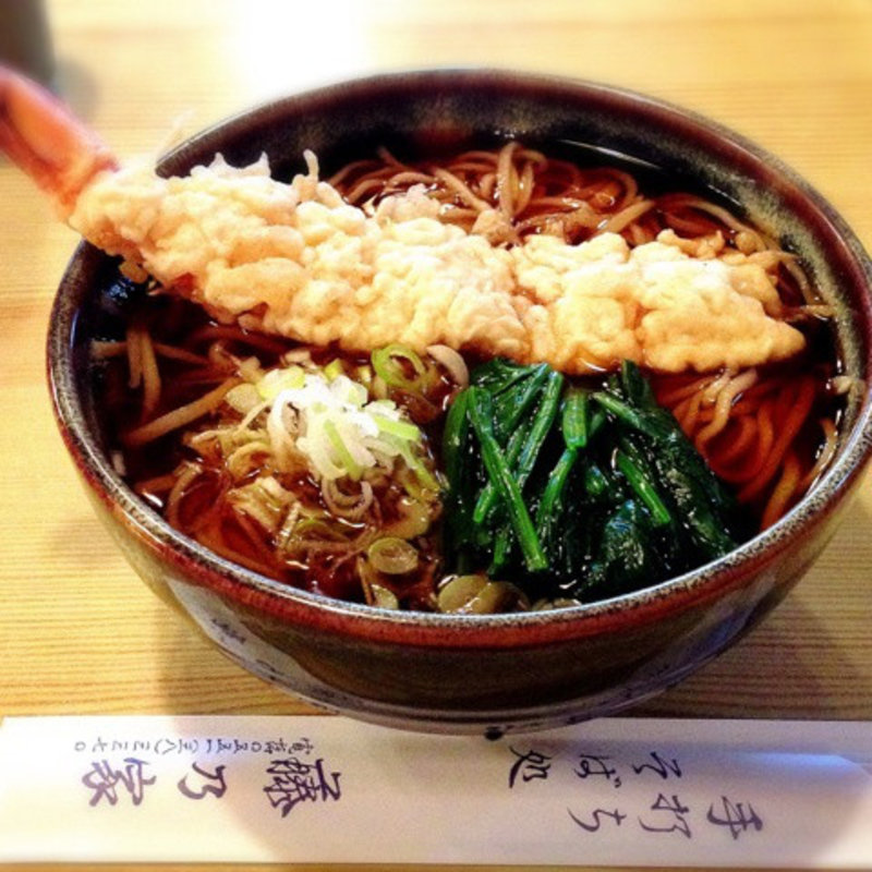 温かい天麩羅蕎麦(藤乃屋)
