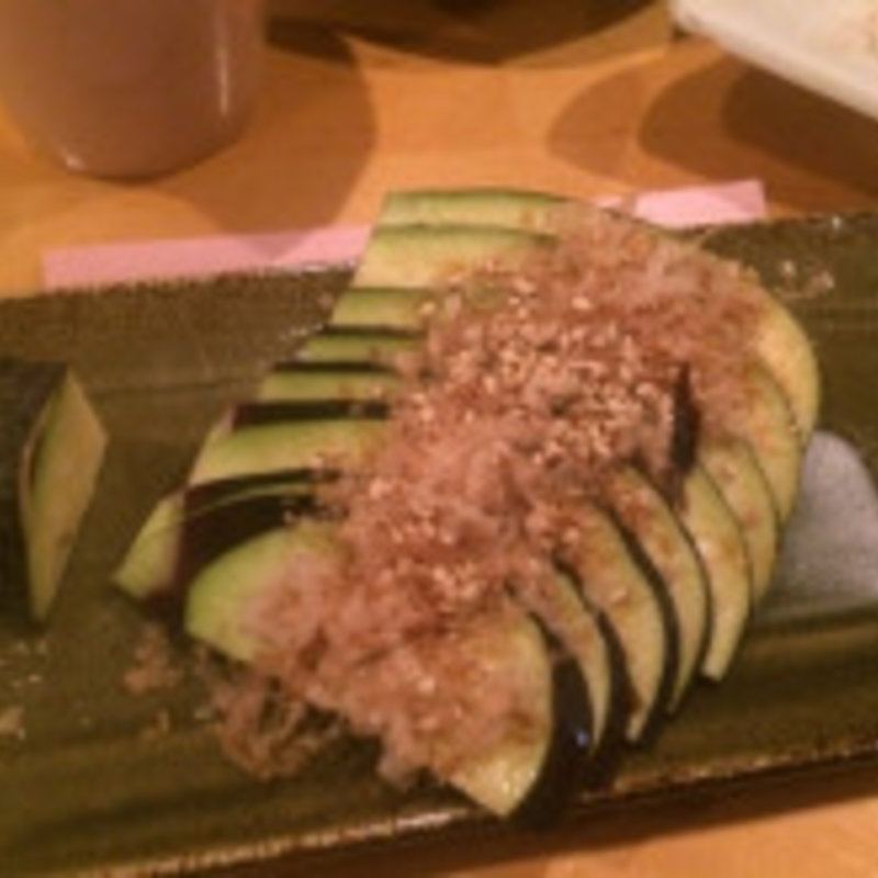 水なすの刺身(藤家ファースト)