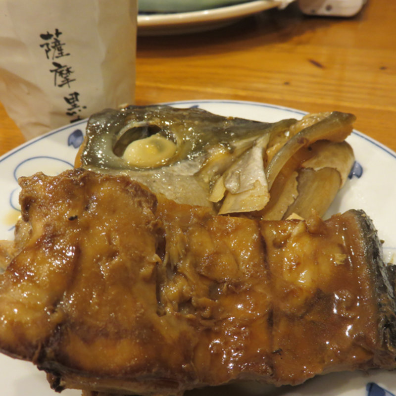 ヒラマサのあら煮(親父の料理)