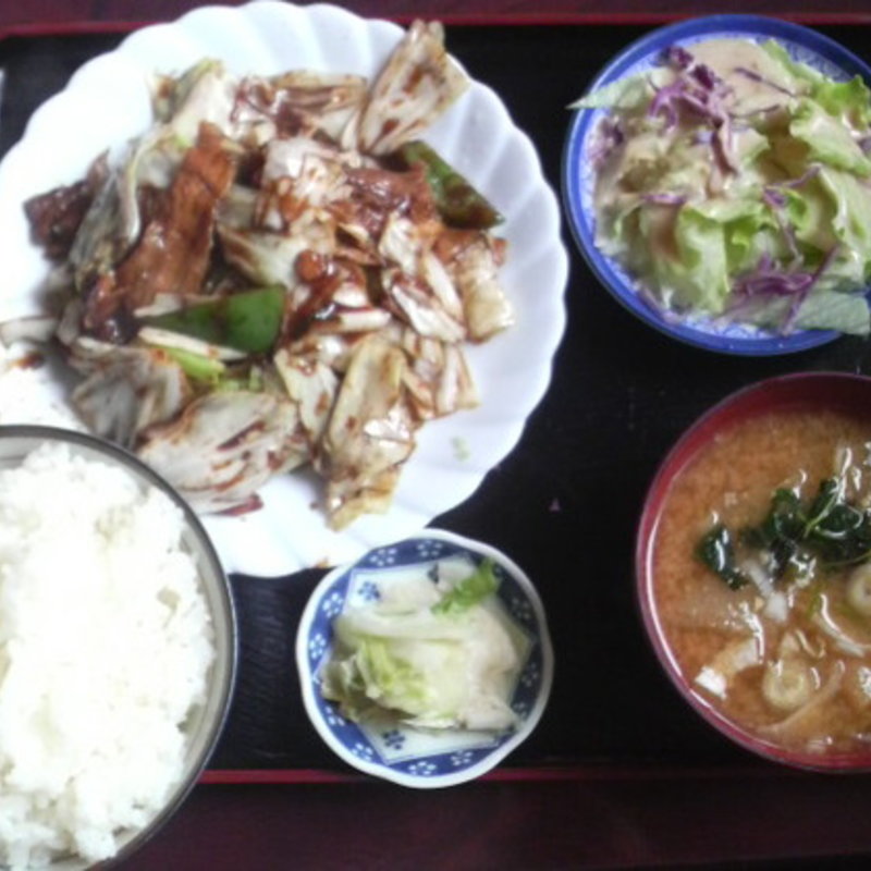 回鍋肉定食(蘭蘭)