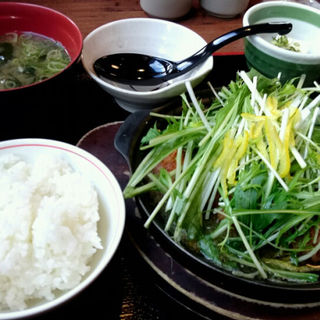 冬季限定和風煮込みみぞれ豚かつ定食(街かど屋 明石大久保店)