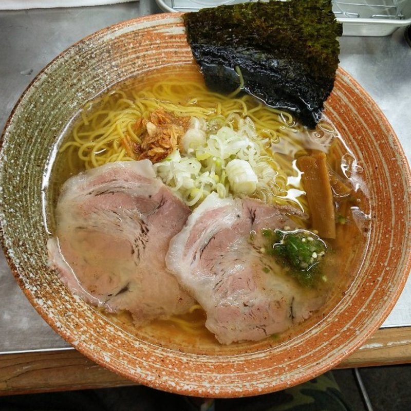 塩ラーメン(飛魚出汁) (覆麺 智 （ふくめん とも【旧店名】覆麺）)