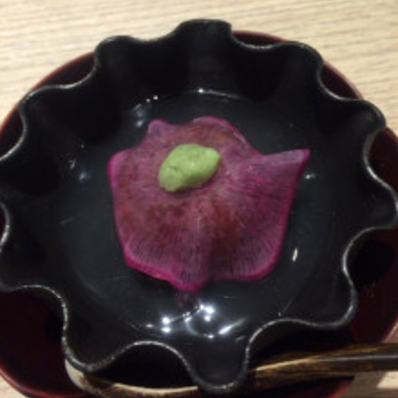 新蓮根の饅頭吉野葛餡(角と （飯処 角と）)