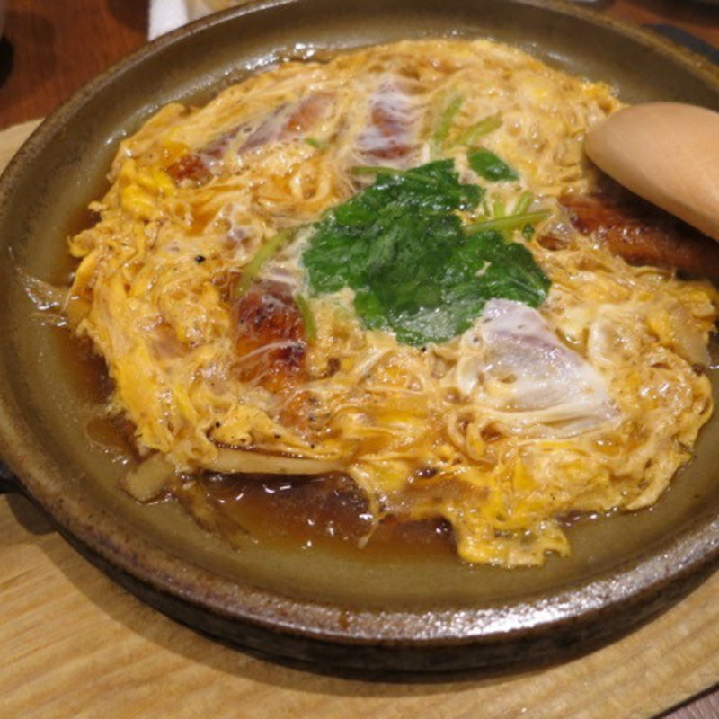 うなぎ玉子とじ(謙徳蕎麦家 ピアタ本店)