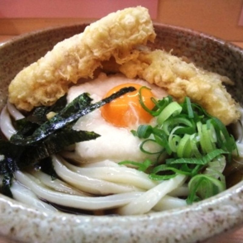 チク天山かけうどん・冷(讃岐うどん工房 かどっこ)