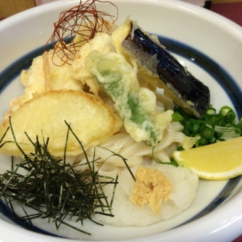 鶏天ぶっかけ(讃岐手打ちうどんかもめ)