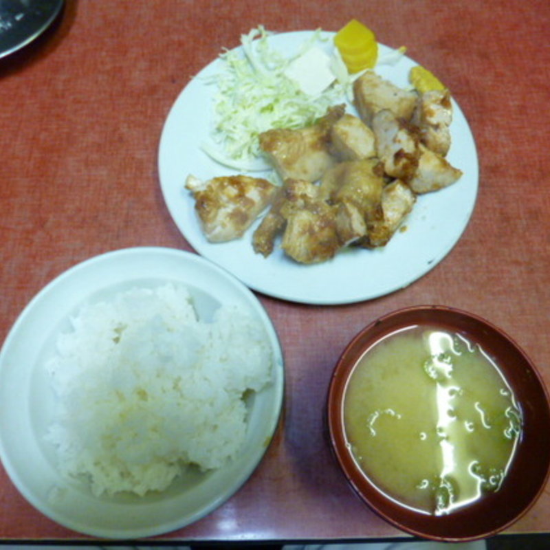 鶏から揚げ定食(豚珍汗 )