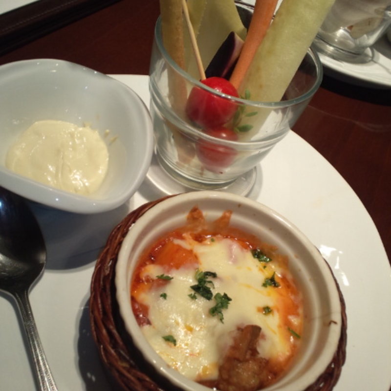 やまと豚のトマトチーズグラタン(豚肉創作料理やまと 横浜ランドマーク店)