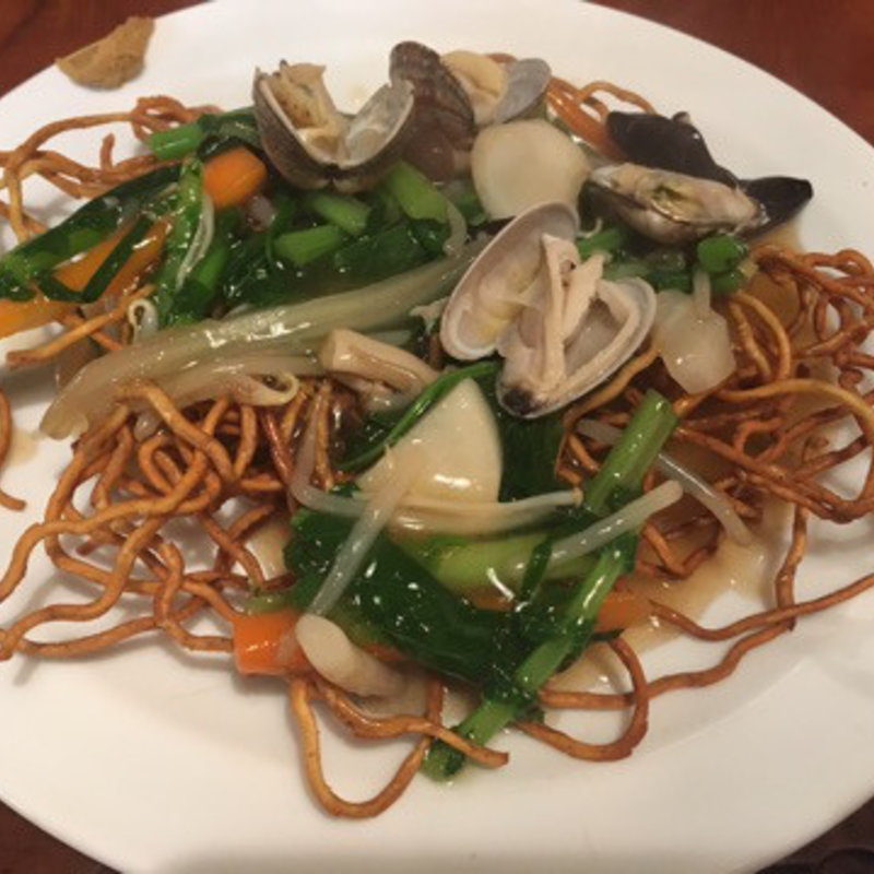 アサリときのこのパリパリ麺(豚香 )