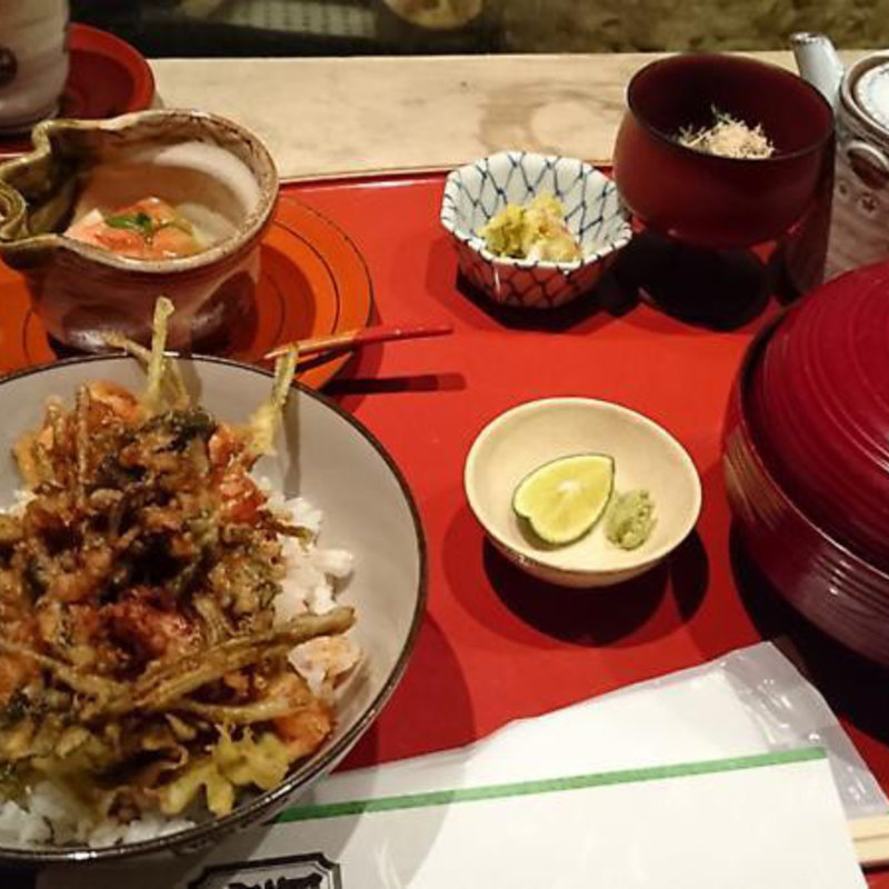 貝たっぷりのかき揚げ丼御膳(赤坂 貝作)