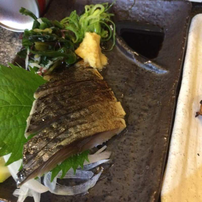 炙りシメサバ(貴鶏屋 阿波座店)