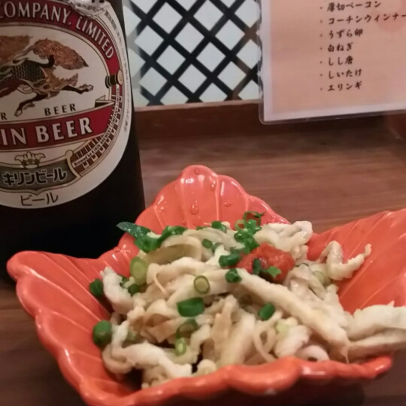 鶏皮ポン酢(鳥重 クロスコートタワー店)