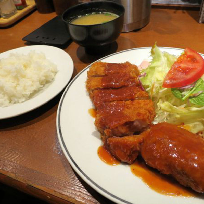 ポークセット(洋食 赤ちゃん 国体道路)