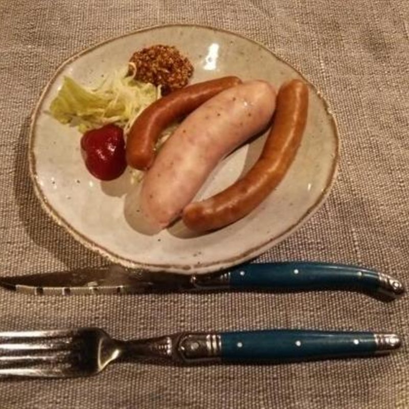 三河もち豚ソーセージ盛（プチ盛り）(赤ちょうちんbarチェッカー)