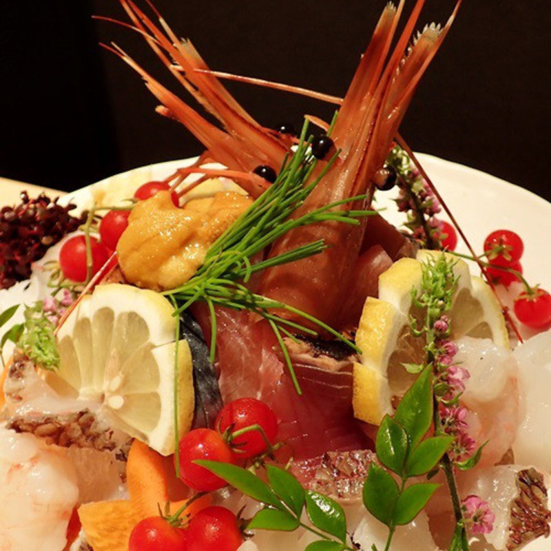 お刺身5点盛り(越後酒房 八重洲店 （【旧店名】四季の詩　はなれ）)