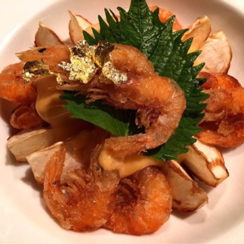 蕪の雪海老マヨネーズ焼き　(越後酒房八海山 神楽坂店 )