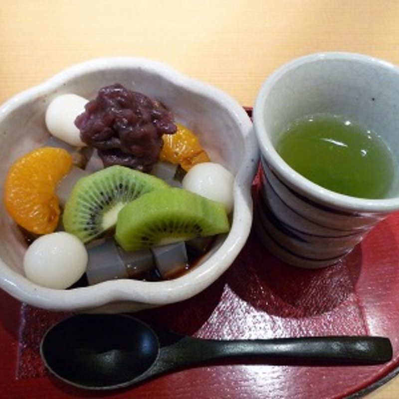 白玉あんみつ(そば処　長岡小嶋屋 本店 （こじまや）)